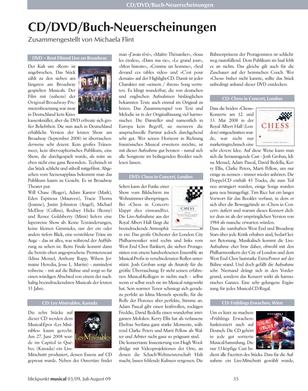 Blickpunkt Musical 03-2009 - Ausgabe 41