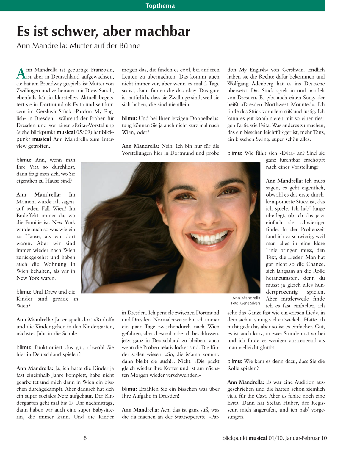 Blickpunkt Musical 01-2010 - Ausgabe 44