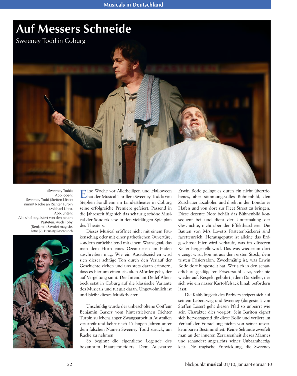 Blickpunkt Musical 01-2010 - Ausgabe 44