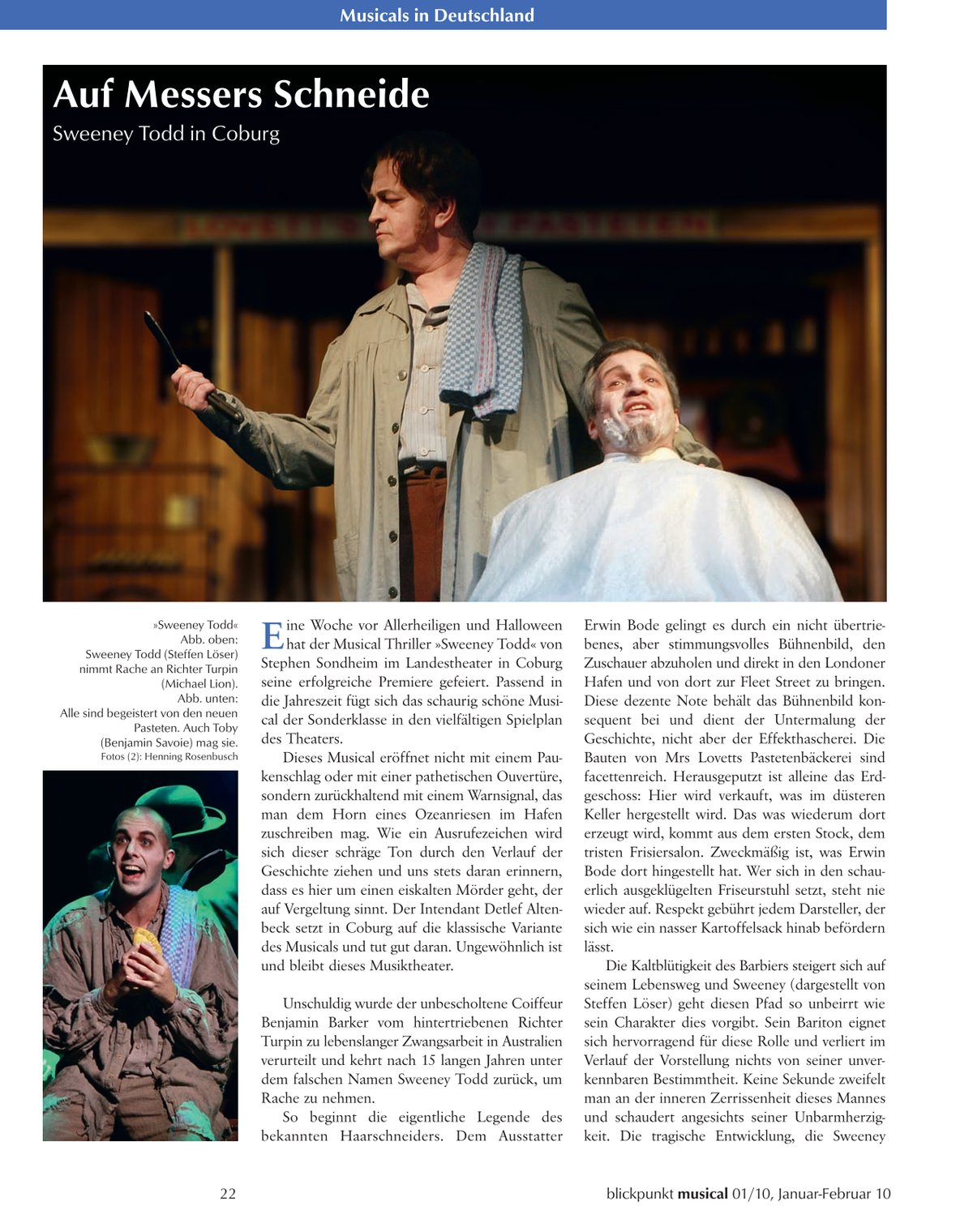 Blickpunkt Musical 01-2010 - Ausgabe 44