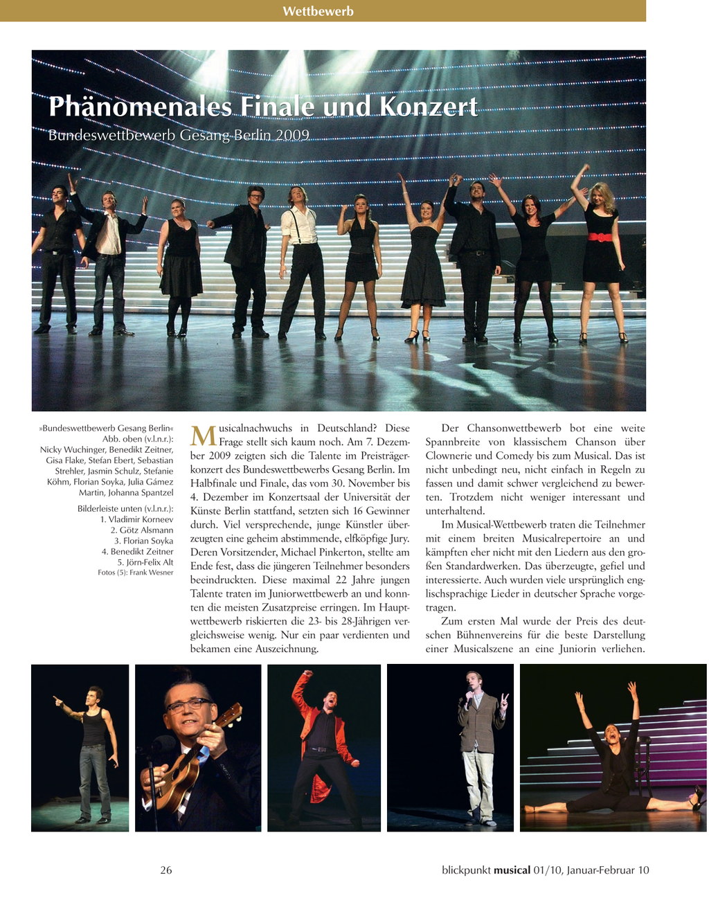 Blickpunkt Musical 01-2010 - Ausgabe 44