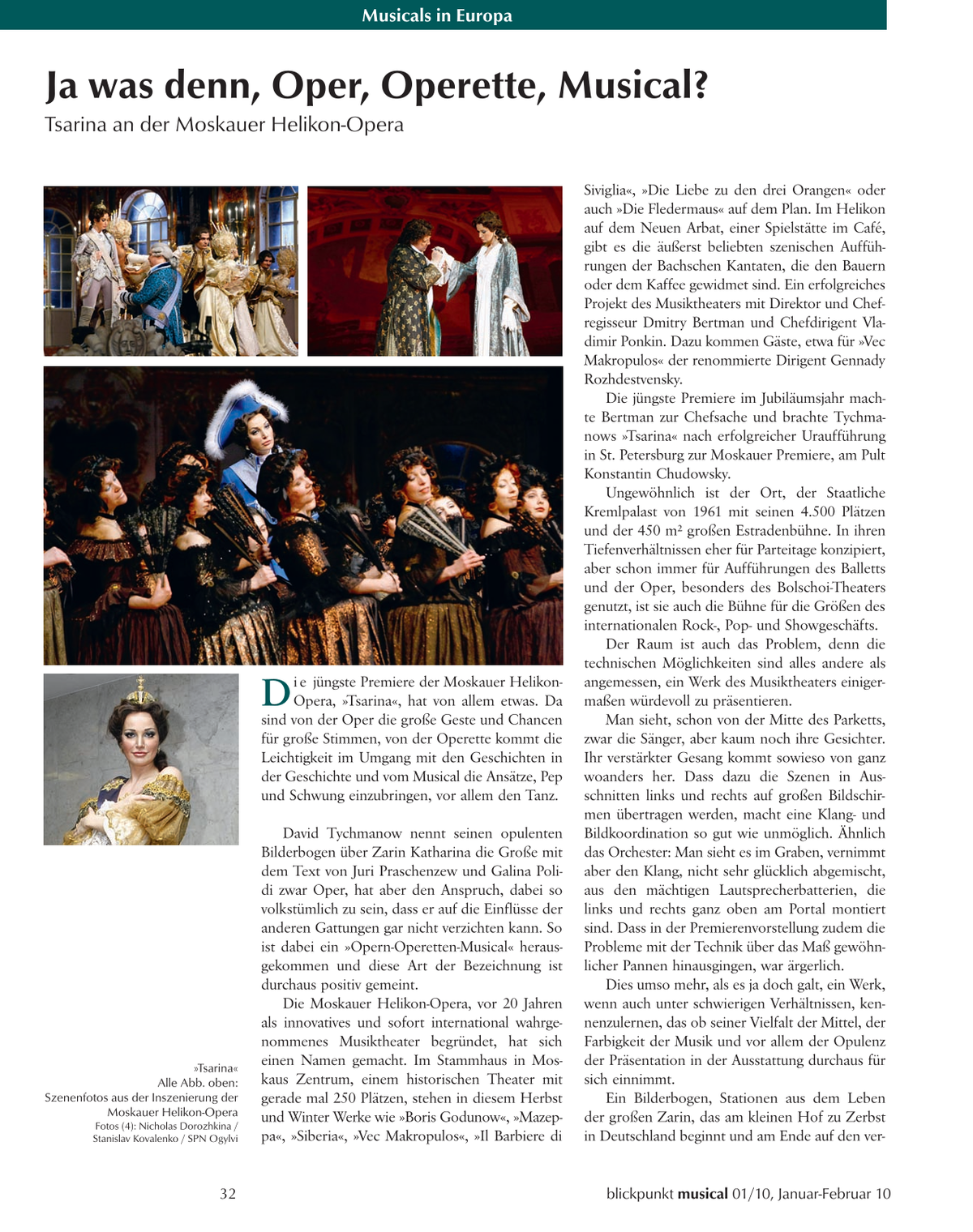 Blickpunkt Musical 01-2010 - Ausgabe 44