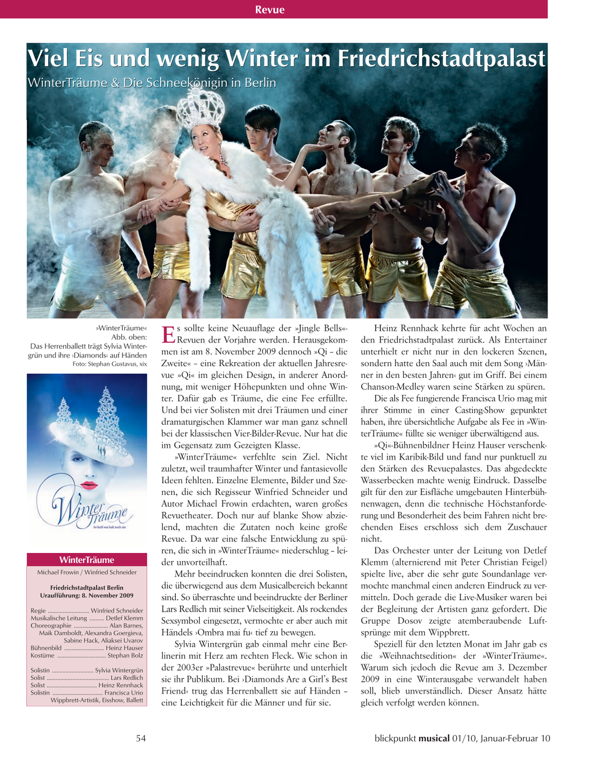 Blickpunkt Musical 01-2010 - Ausgabe 44