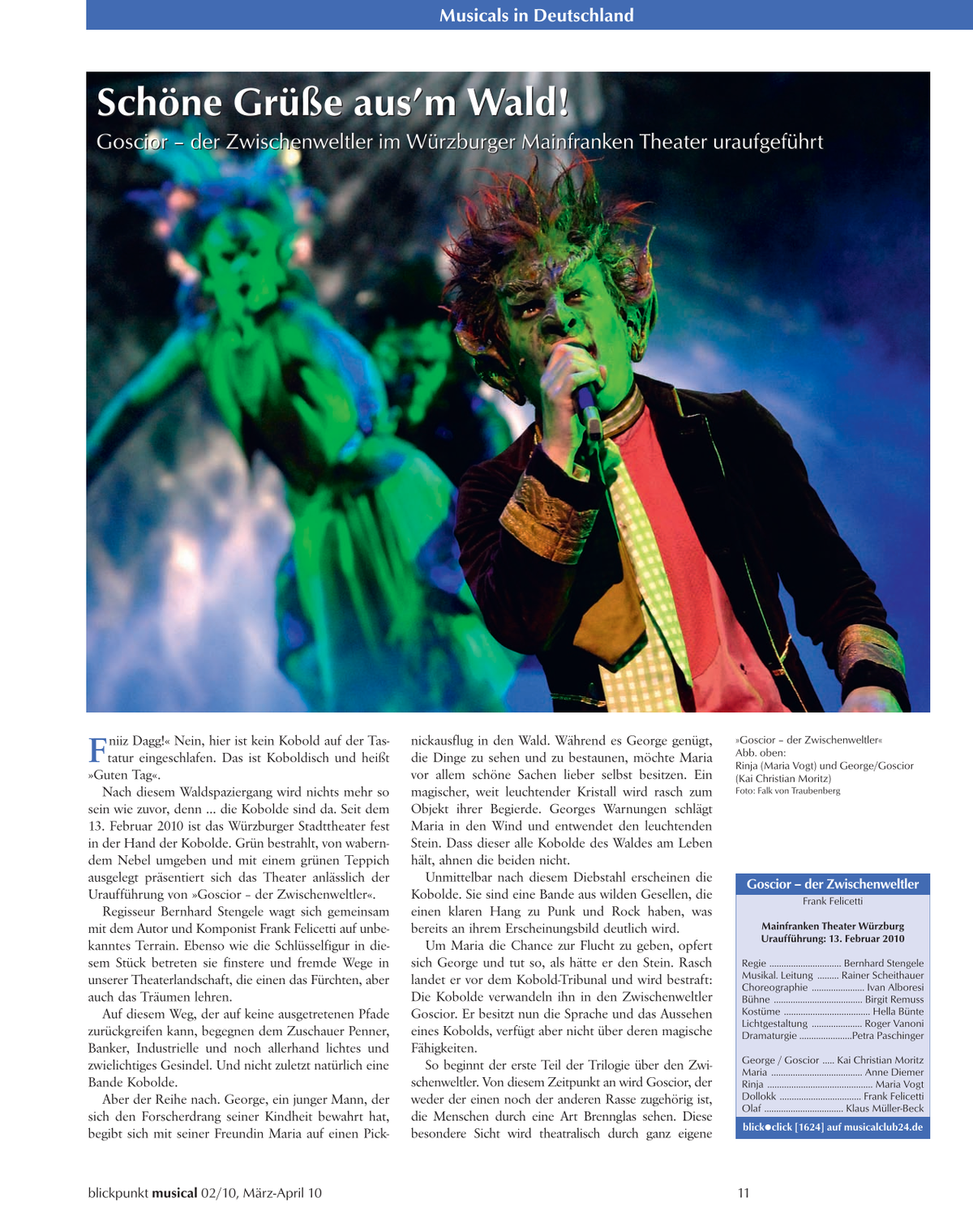 Blickpunkt Musical 02-2010 - Ausgabe 45