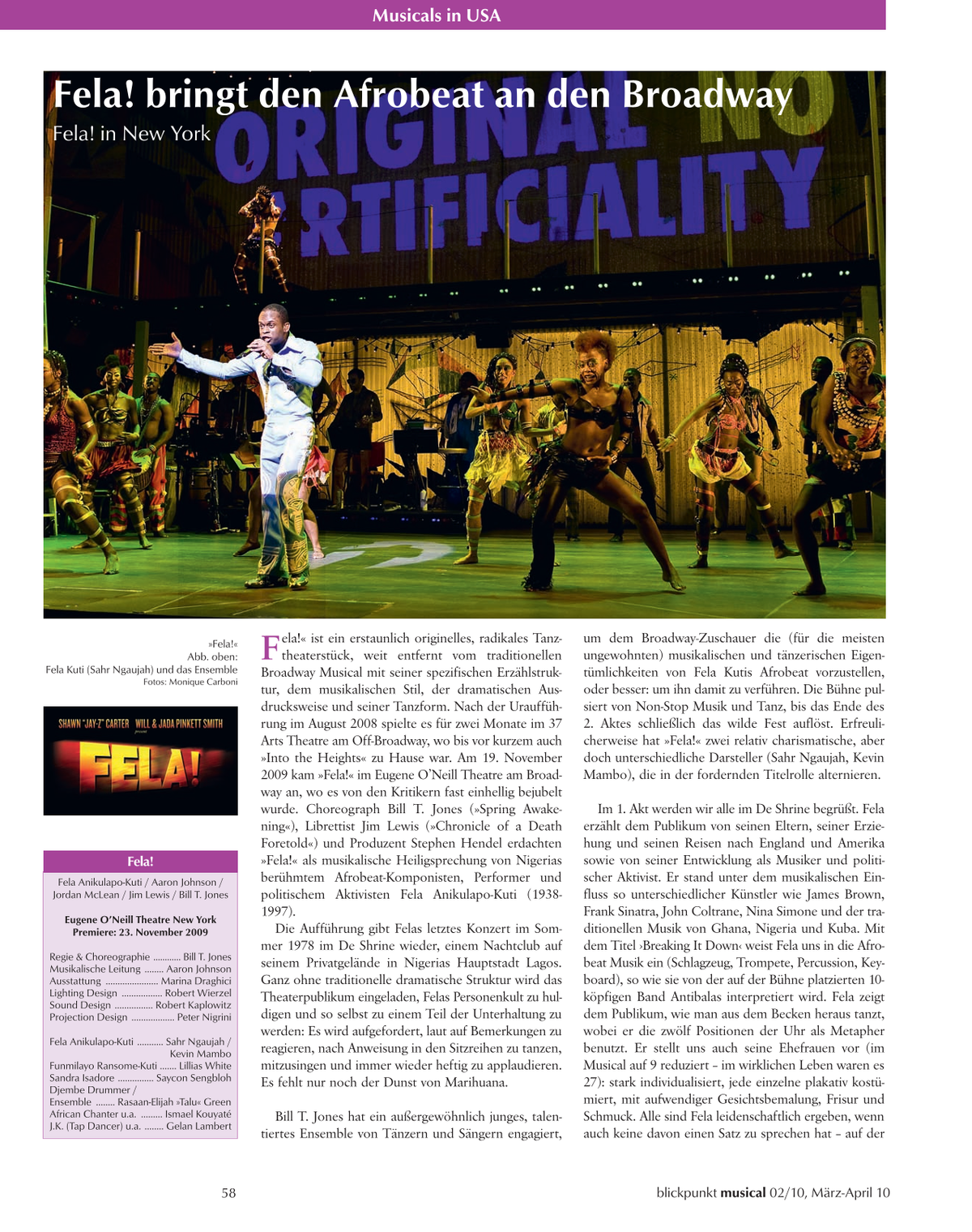 Blickpunkt Musical 02-2010 - Ausgabe 45