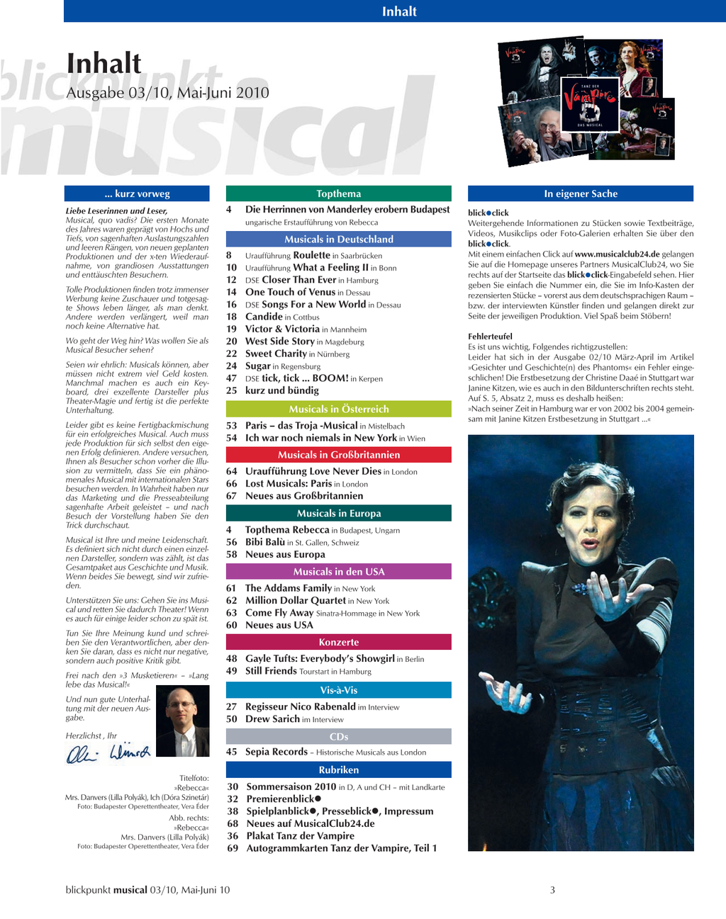 Blickpunkt Musical 03-2010 - Ausgabe 46