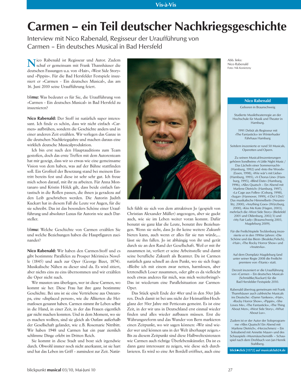Blickpunkt Musical 03-2010 - Ausgabe 46