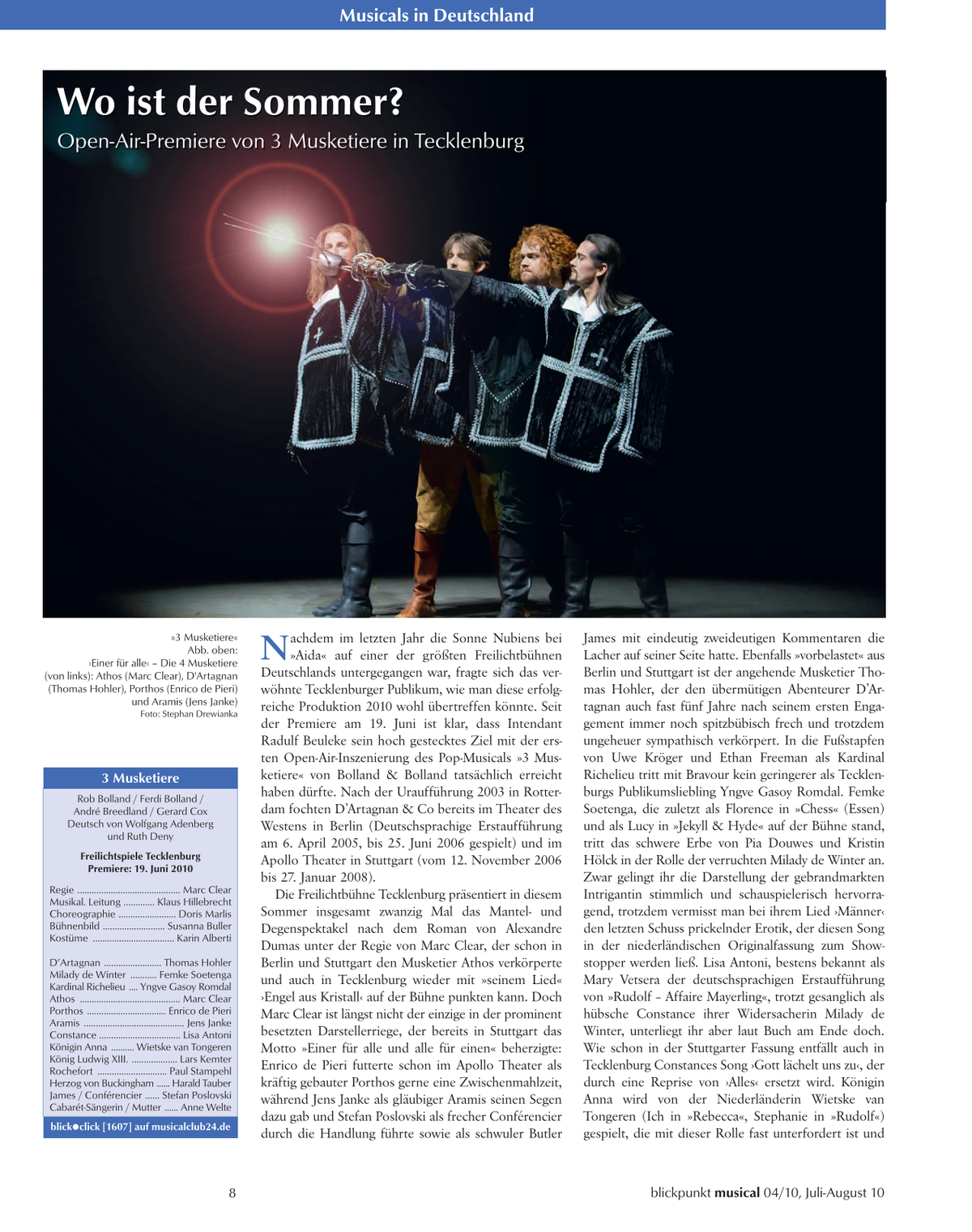 Blickpunkt Musical 04-2010 - Ausgabe 47