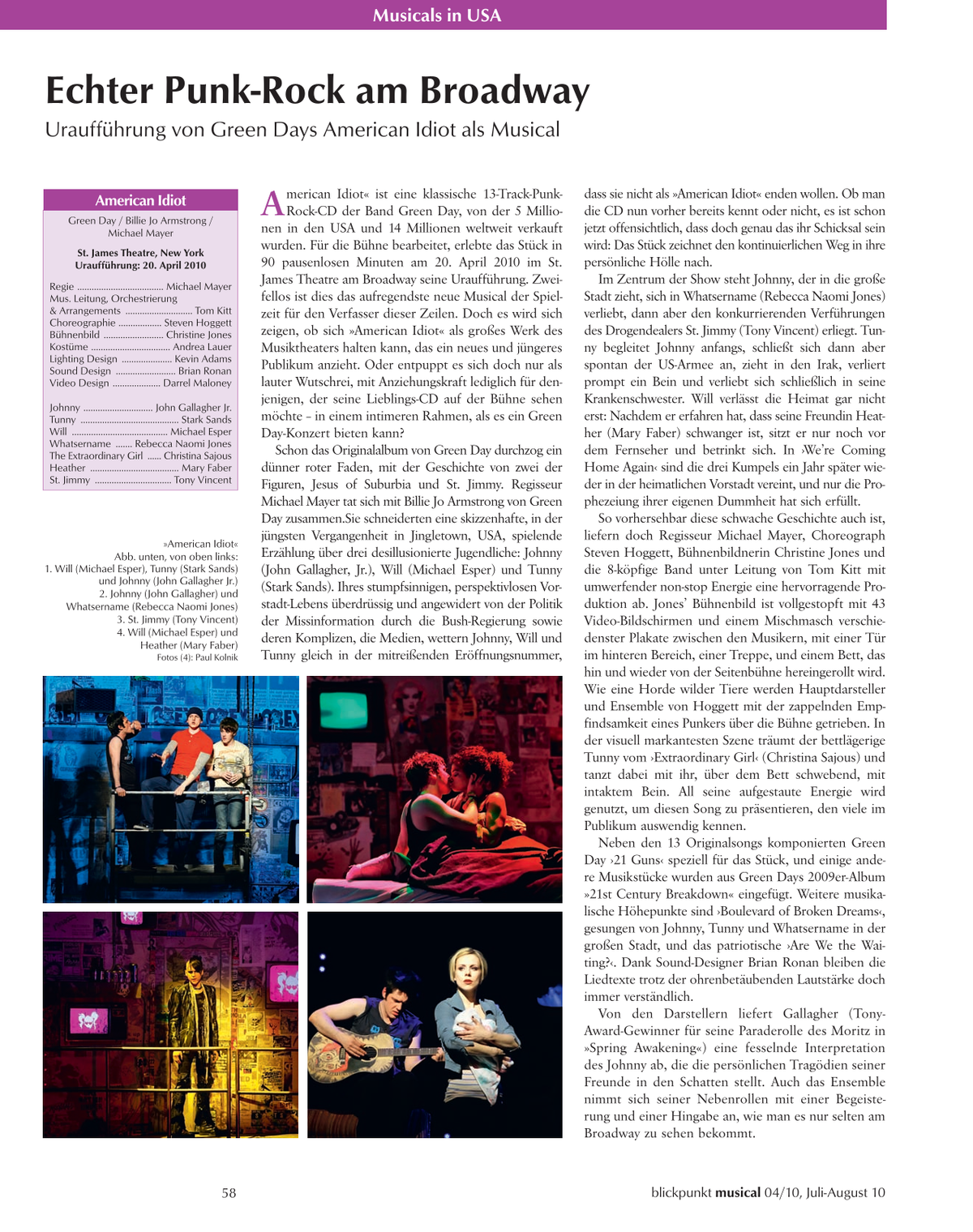 Blickpunkt Musical 04-2010 - Ausgabe 47