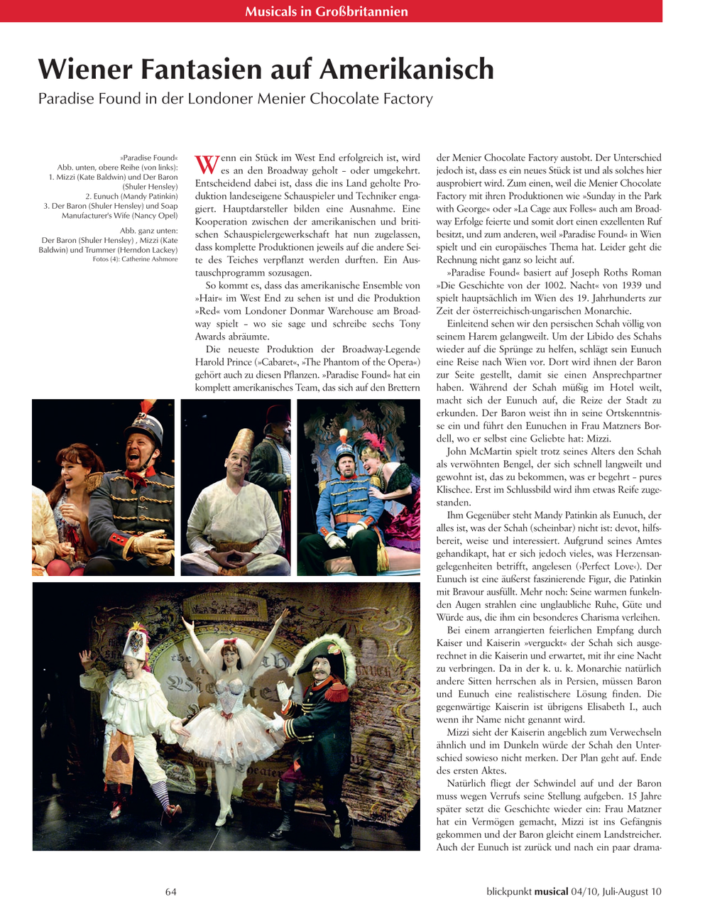 Blickpunkt Musical 04-2010 - Ausgabe 47