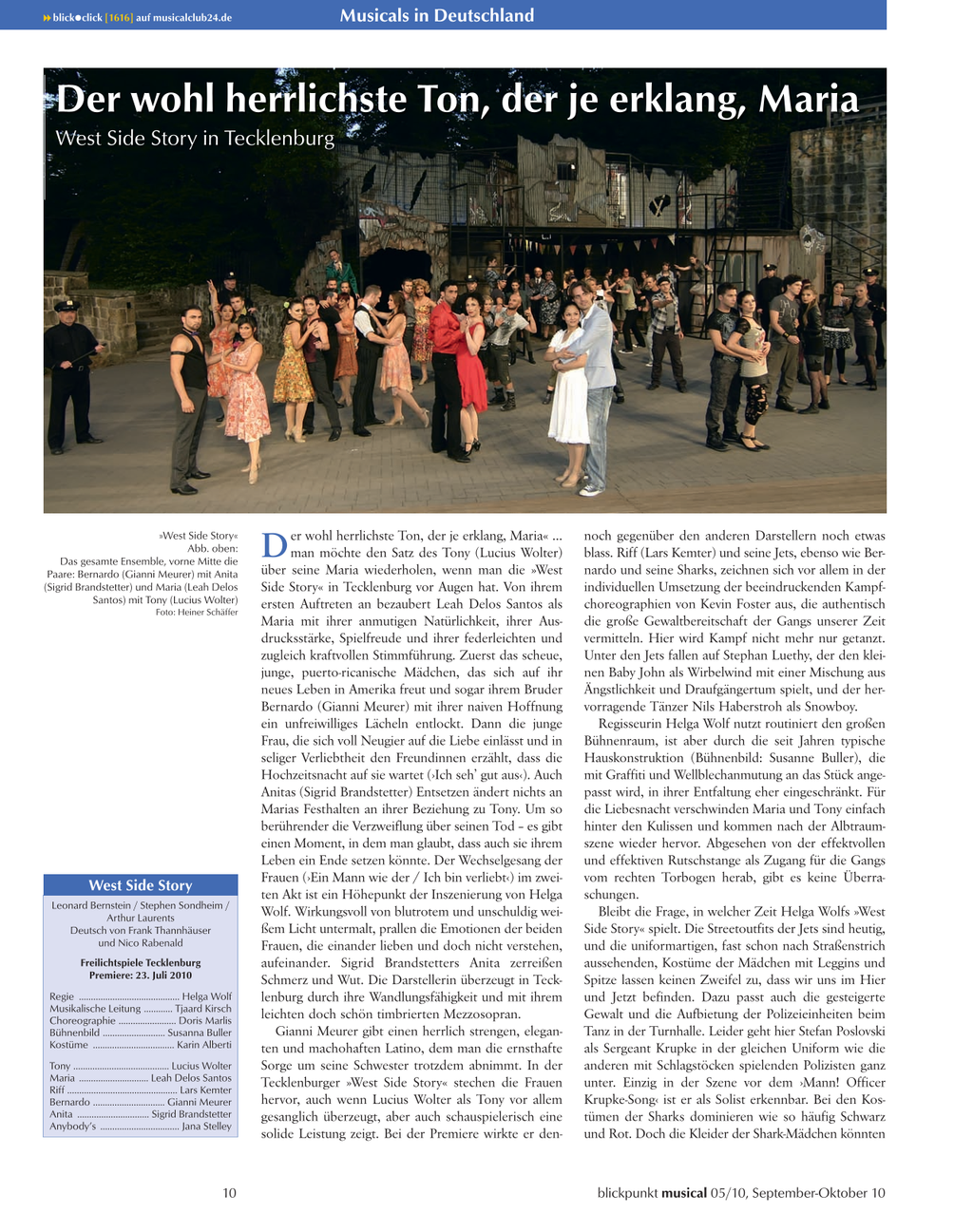 Blickpunkt Musical 05-2010 - Ausgabe 48