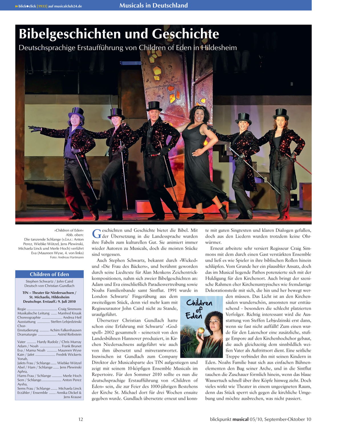 Blickpunkt Musical 05-2010 - Ausgabe 48