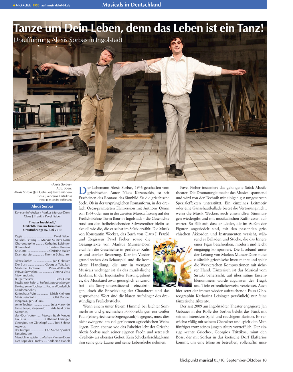 Blickpunkt Musical 05-2010 - Ausgabe 48