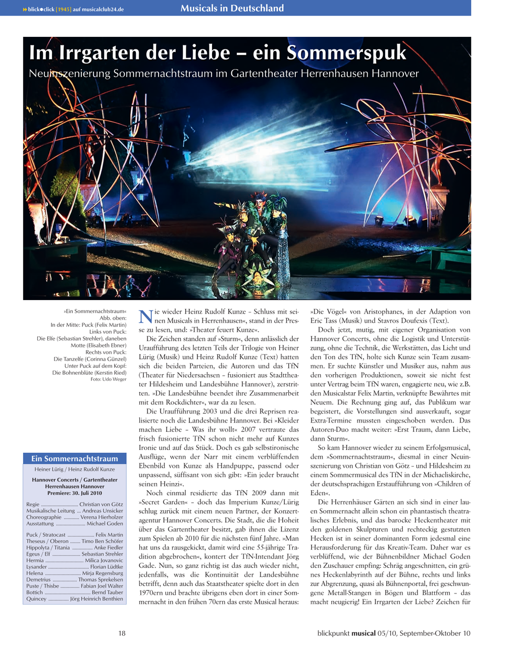 Blickpunkt Musical 05-2010 - Ausgabe 48