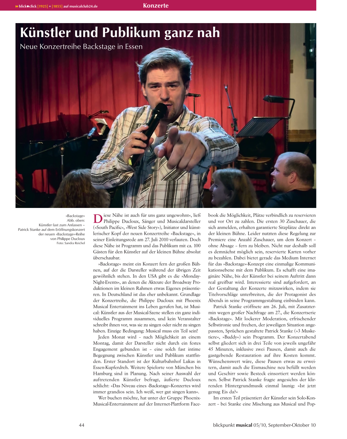 Blickpunkt Musical 05-2010 - Ausgabe 48
