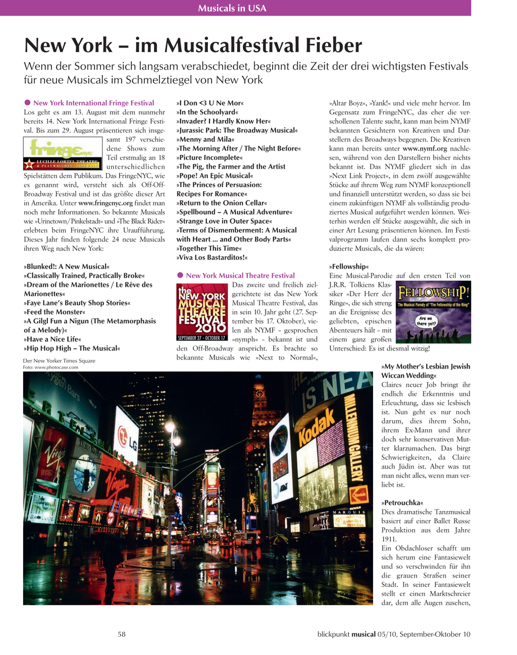 Blickpunkt Musical 05-2010 - Ausgabe 48