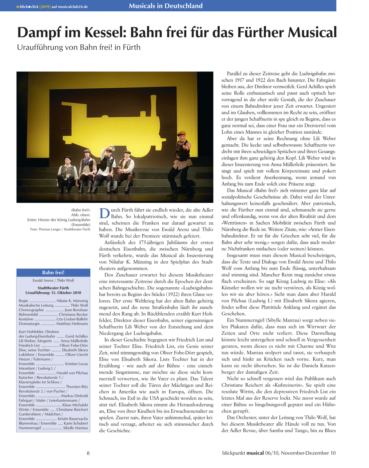 Blickpunkt Musical 06-2010 - Ausgabe 49