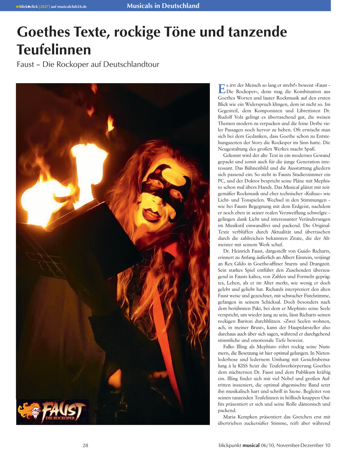 Blickpunkt Musical 06-2010 - Ausgabe 49