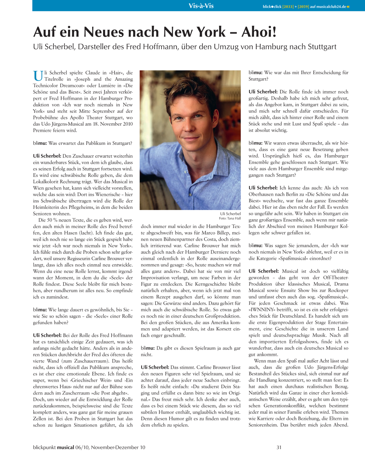 Blickpunkt Musical 06-2010 - Ausgabe 49