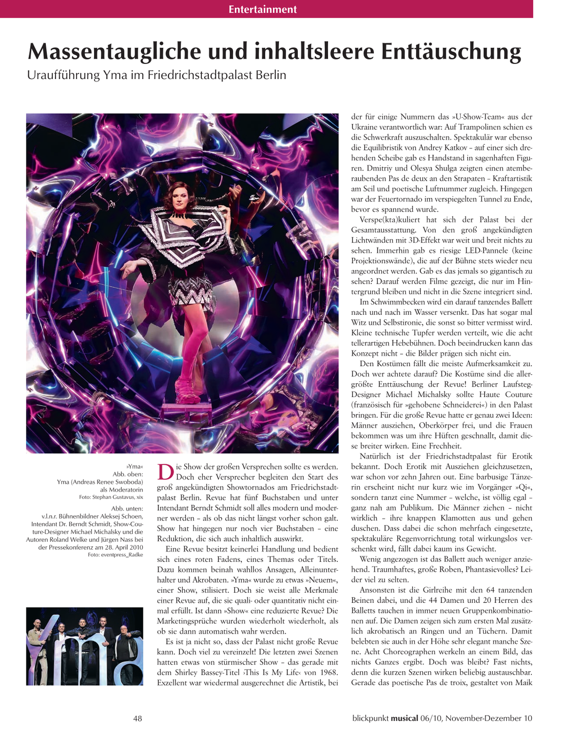Blickpunkt Musical 06-2010 - Ausgabe 49