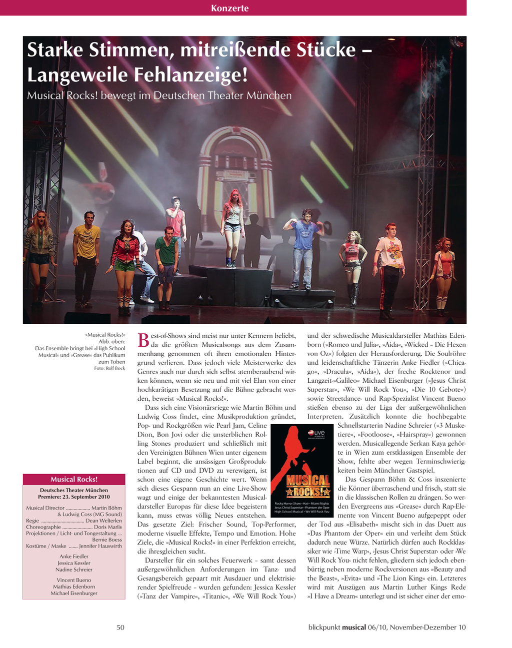 Blickpunkt Musical 06-2010 - Ausgabe 49