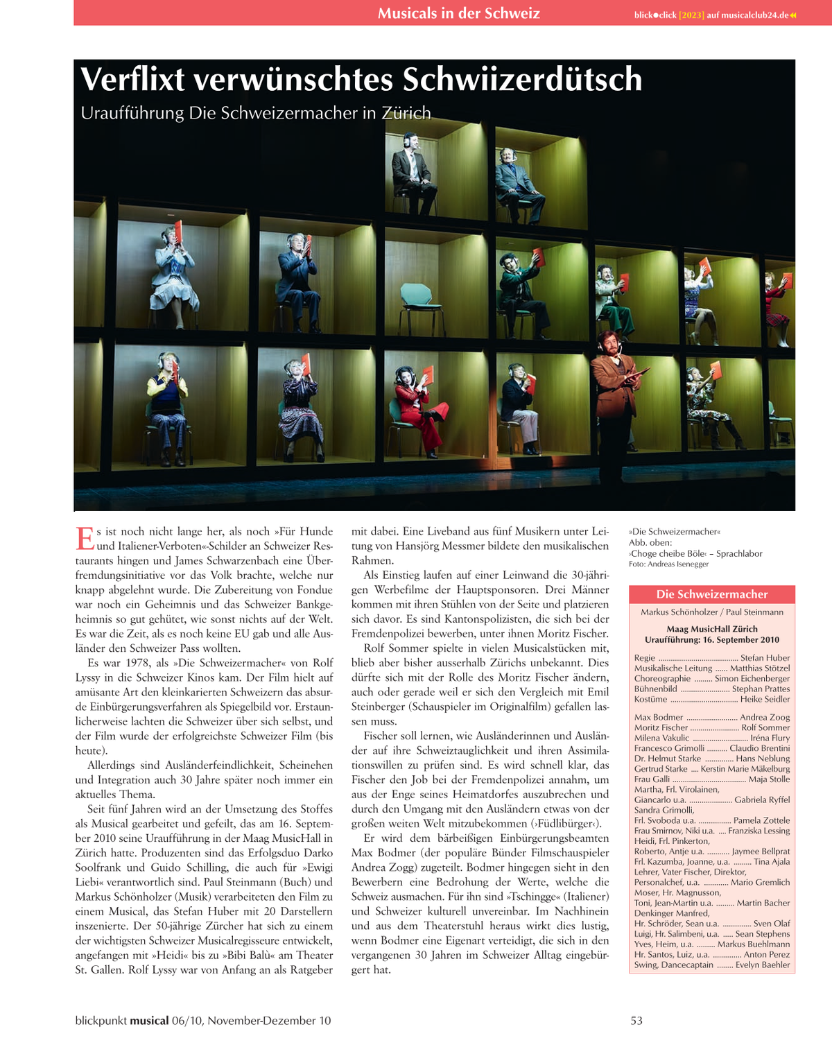 Blickpunkt Musical 06-2010 - Ausgabe 49