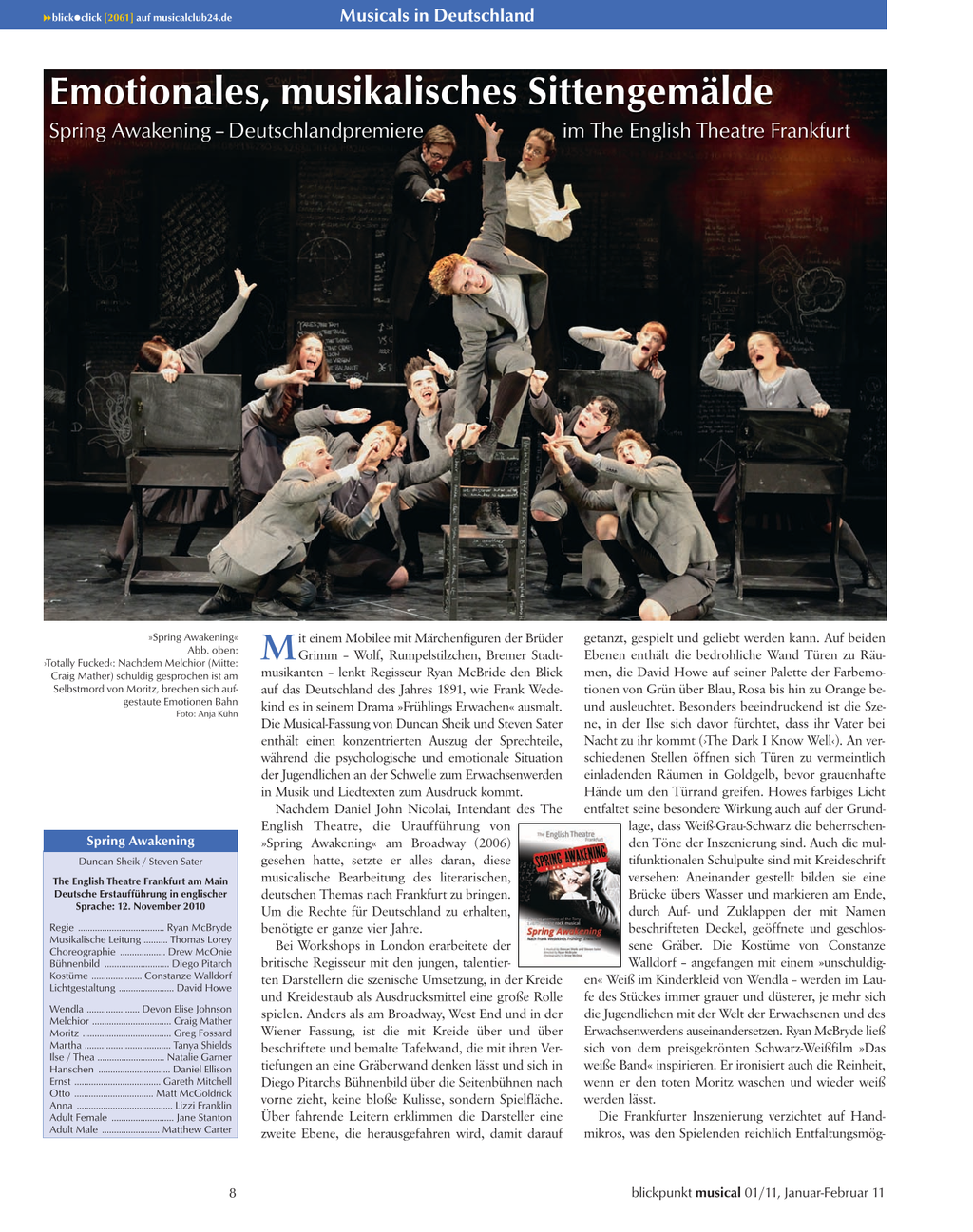 Blickpunkt Musical 01-2011 - Ausgabe 50