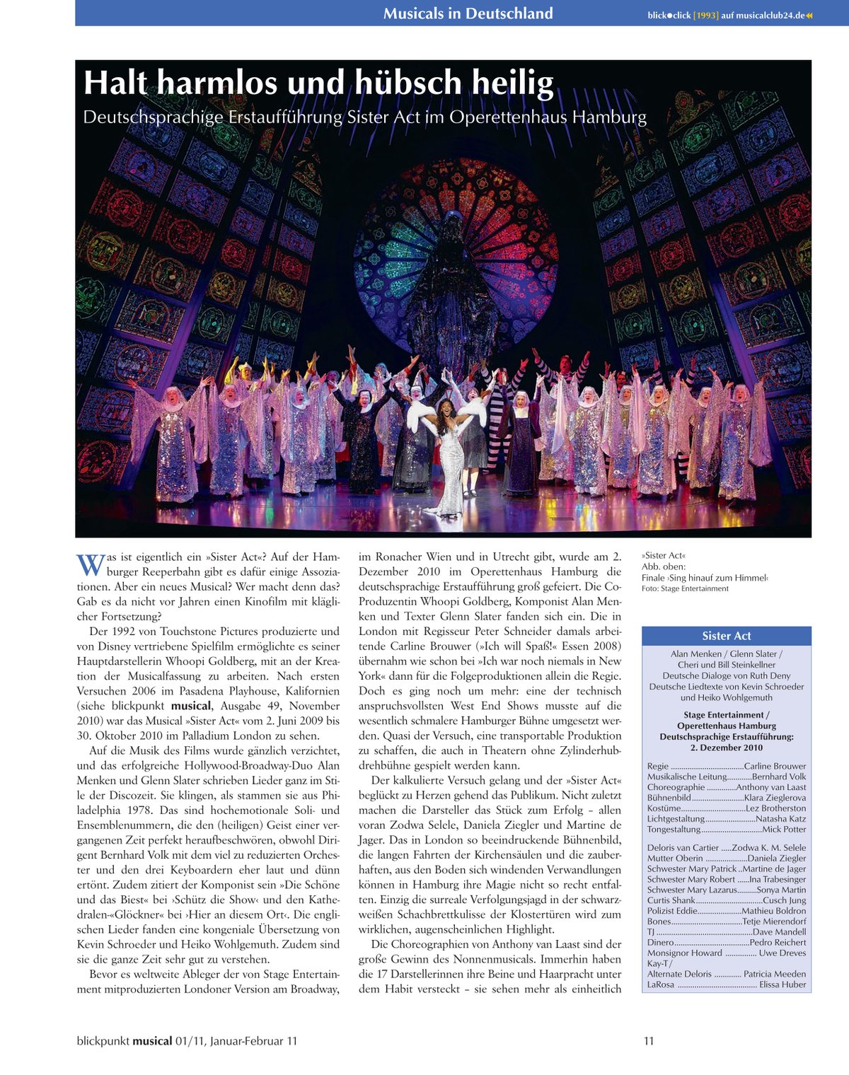 Blickpunkt Musical 01-2011 - Ausgabe 50