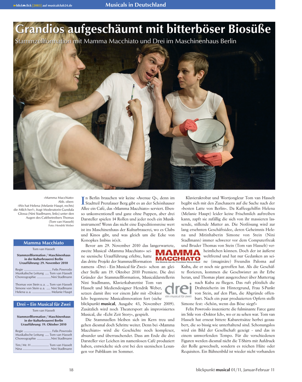 Blickpunkt Musical 01-2011 - Ausgabe 50