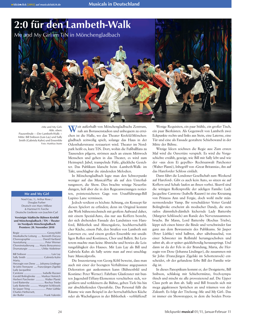 Blickpunkt Musical 01-2011 - Ausgabe 50