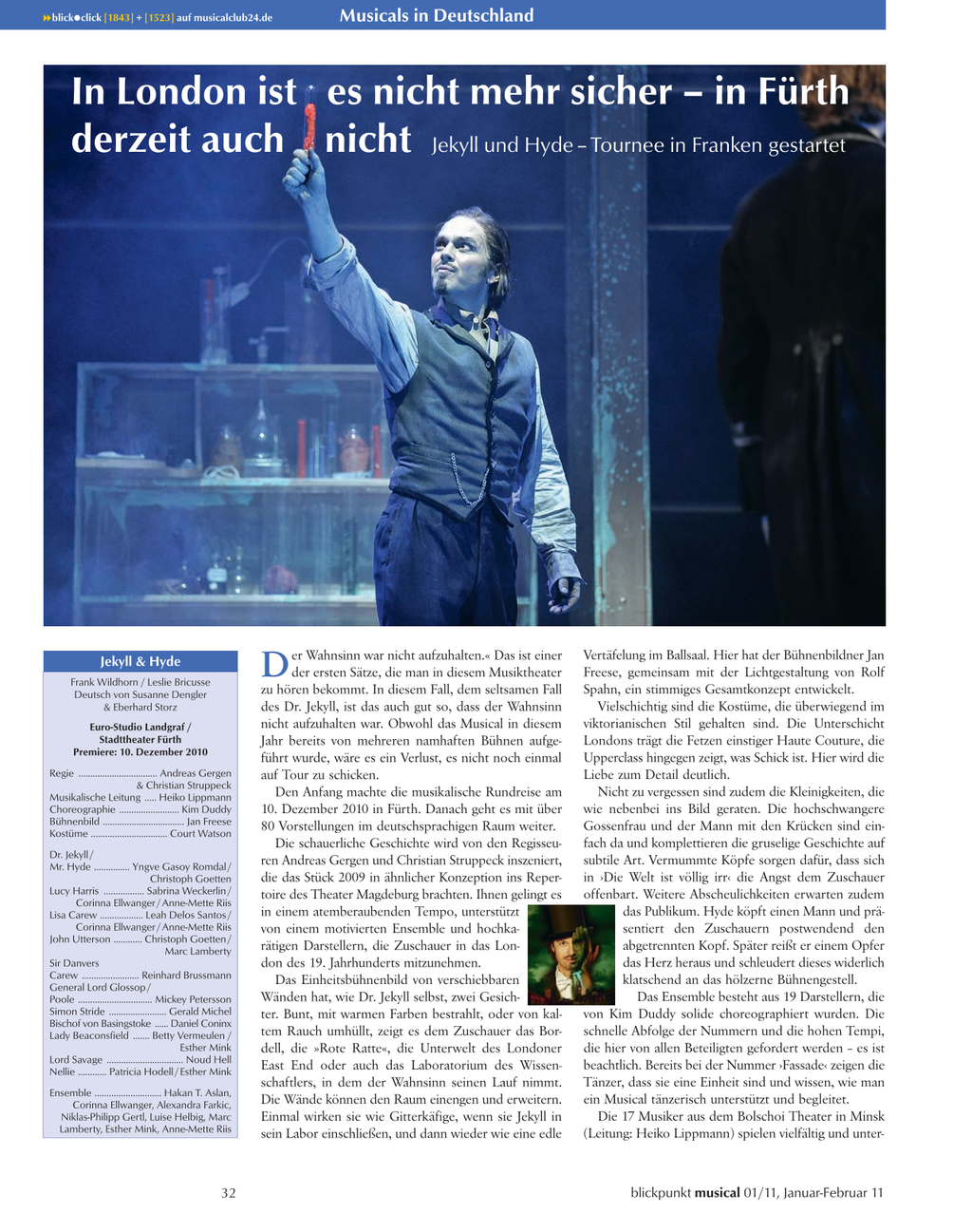 Blickpunkt Musical 01-2011 - Ausgabe 50