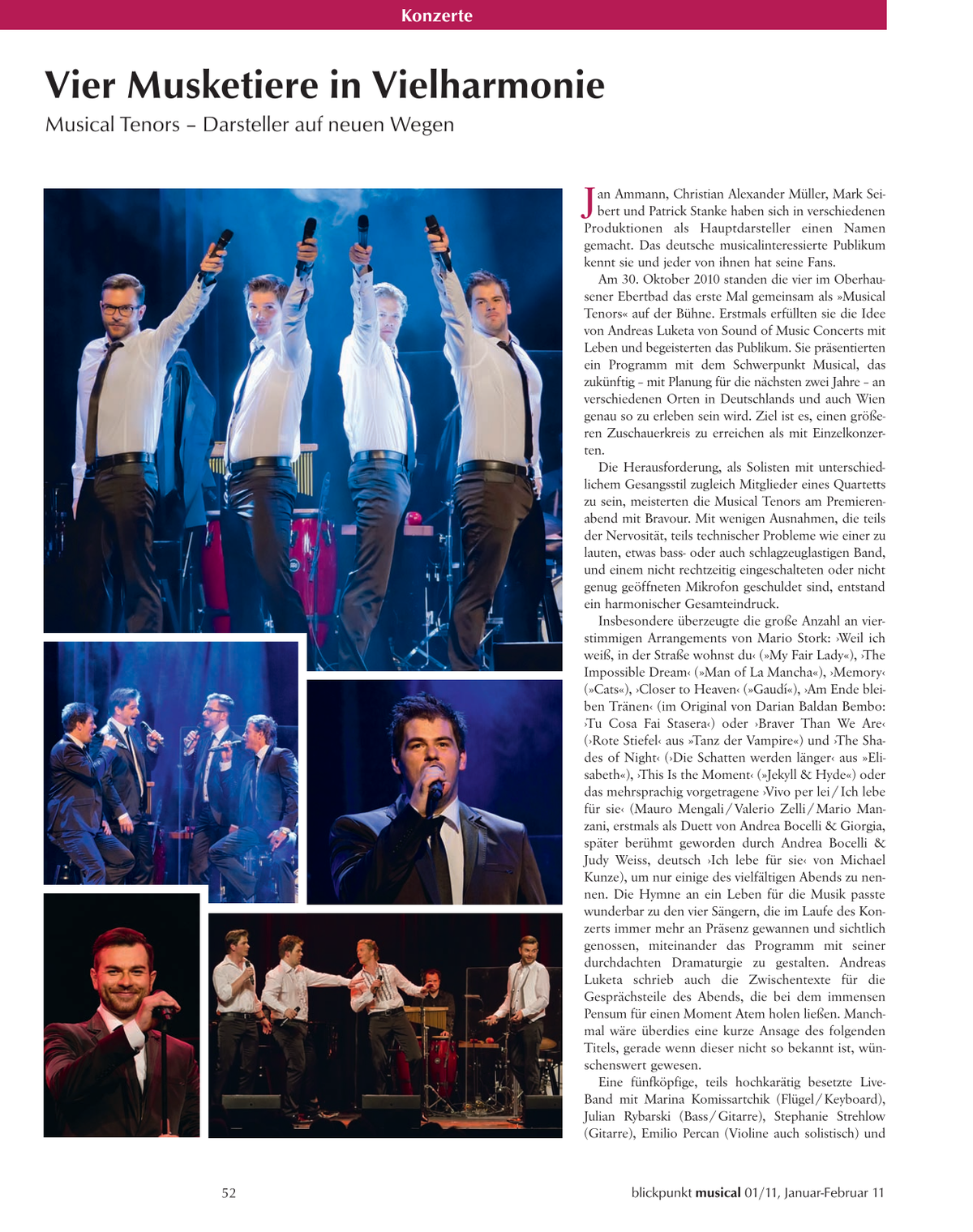 Blickpunkt Musical 01-2011 - Ausgabe 50