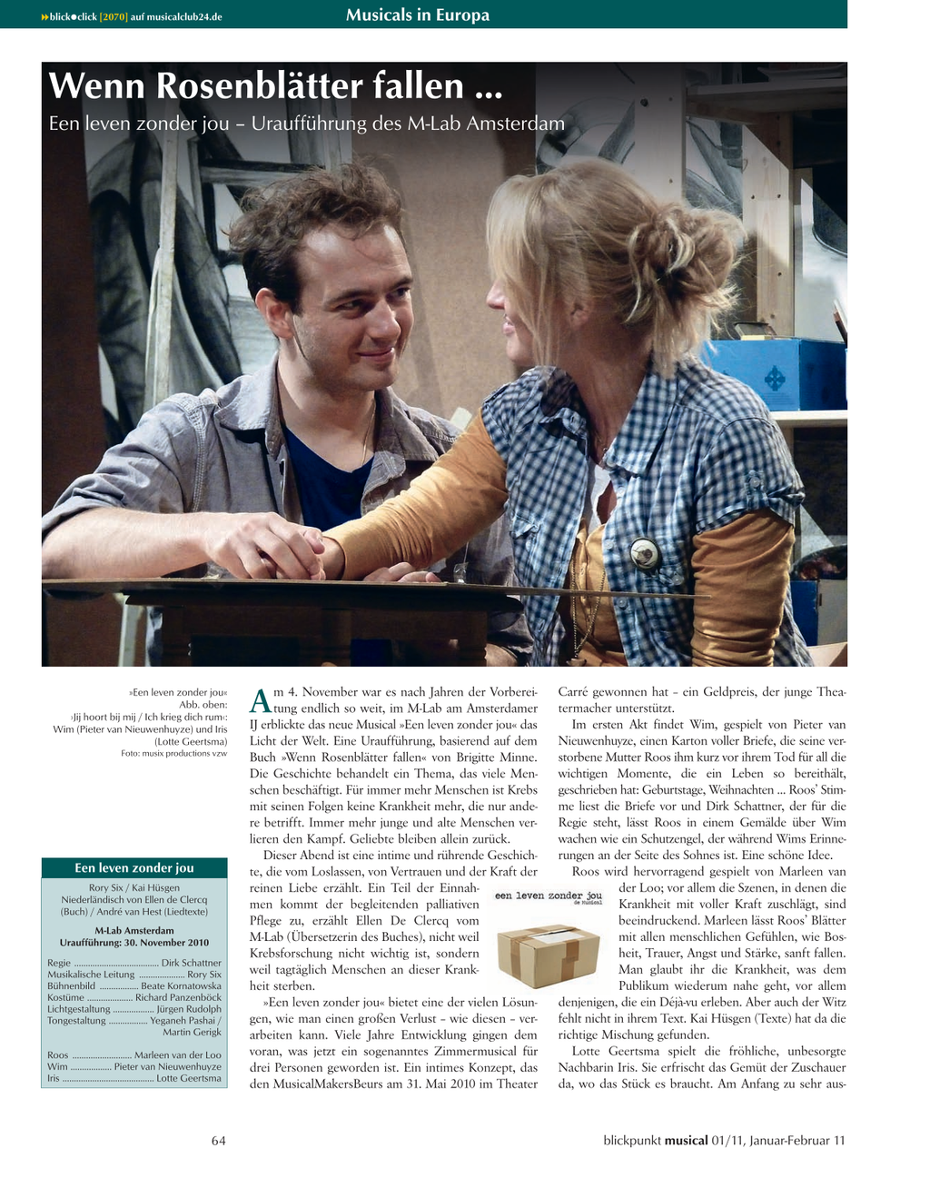 Blickpunkt Musical 01-2011 - Ausgabe 50