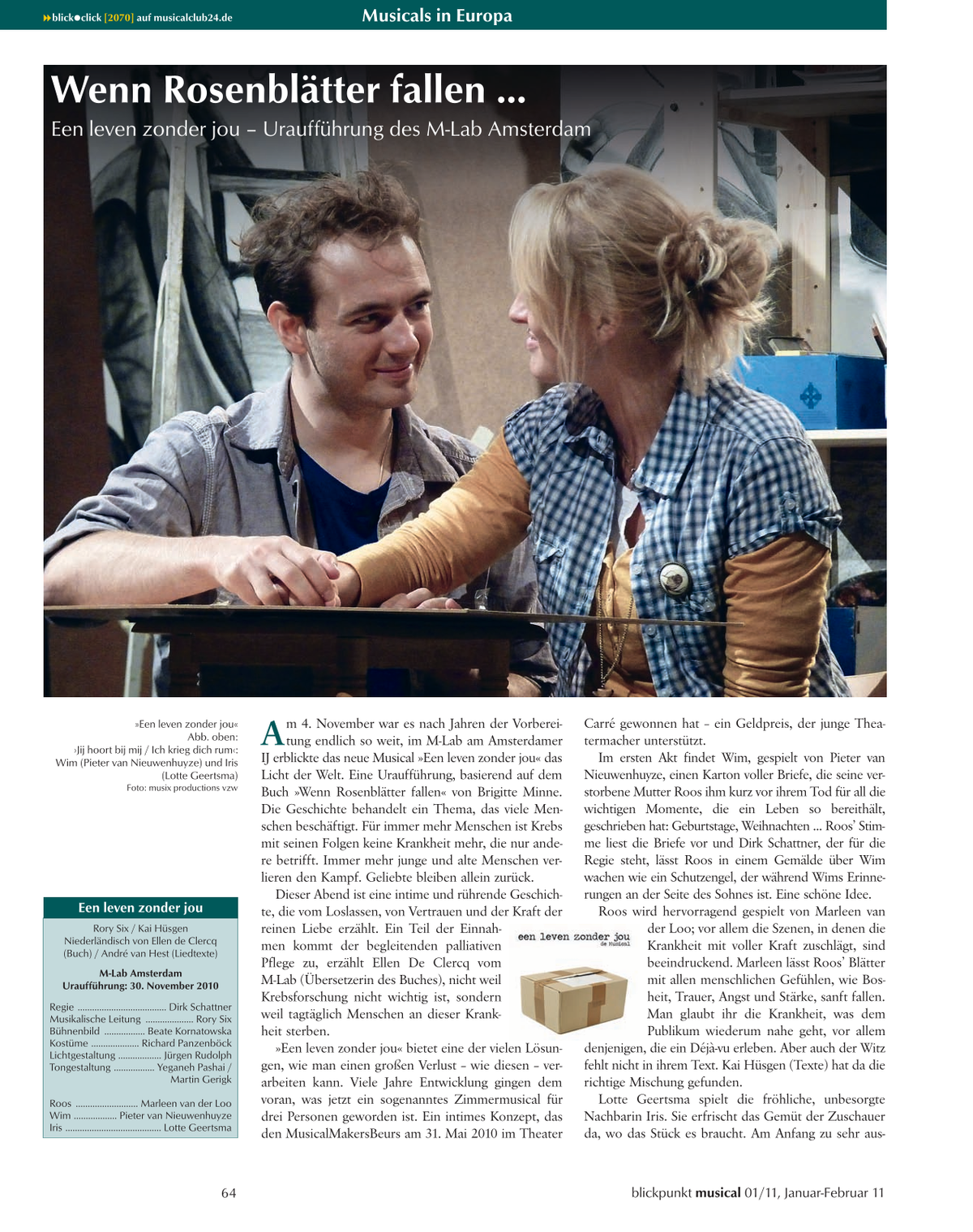 Blickpunkt Musical 01-2011 - Ausgabe 50