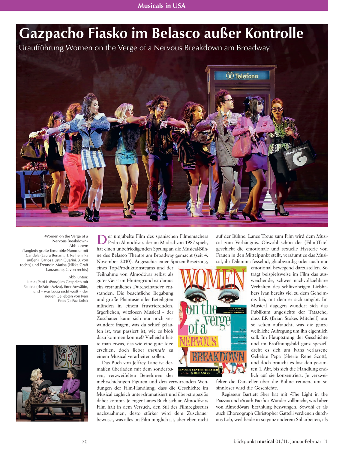 Blickpunkt Musical 01-2011 - Ausgabe 50