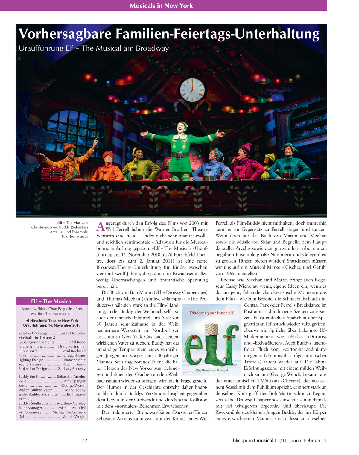 Blickpunkt Musical 01-2011 - Ausgabe 50