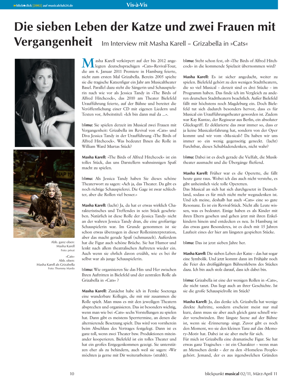 Blickpunkt Musical 02-2011 - Ausgabe 51