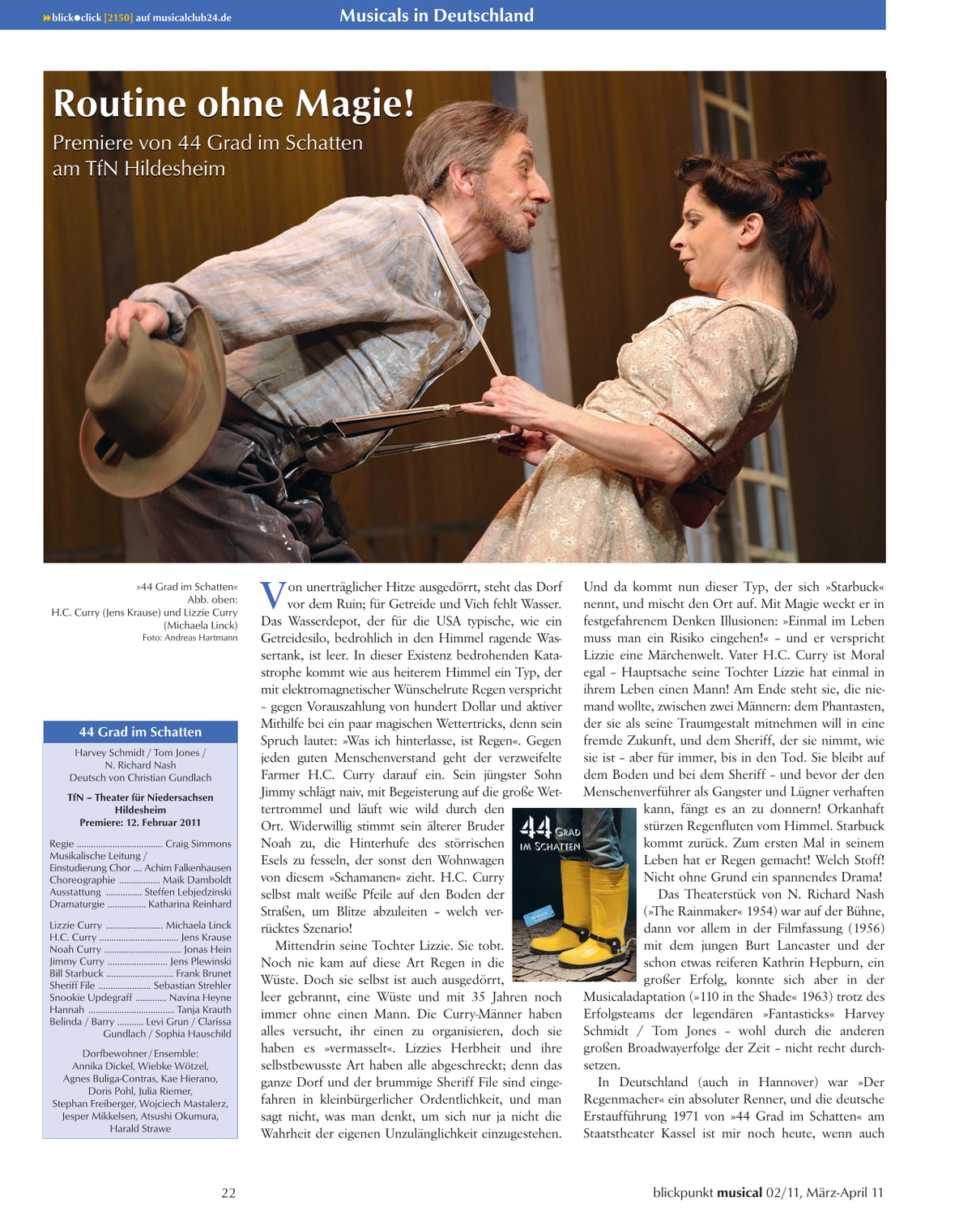 Blickpunkt Musical 02-2011 - Ausgabe 51