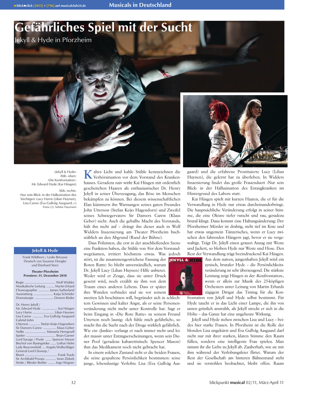 Blickpunkt Musical 02-2011 - Ausgabe 51