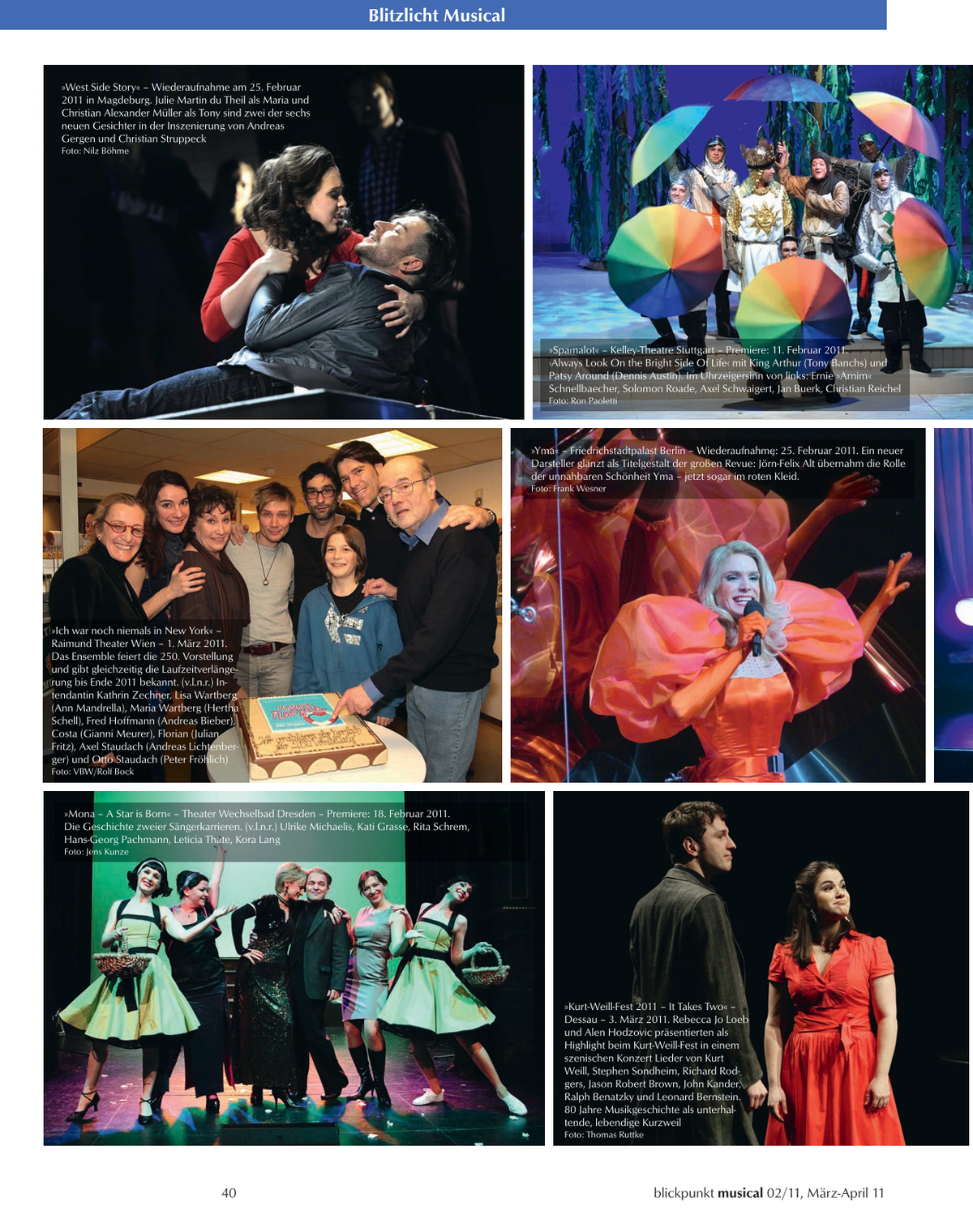 Blickpunkt Musical 02-2011 - Ausgabe 51