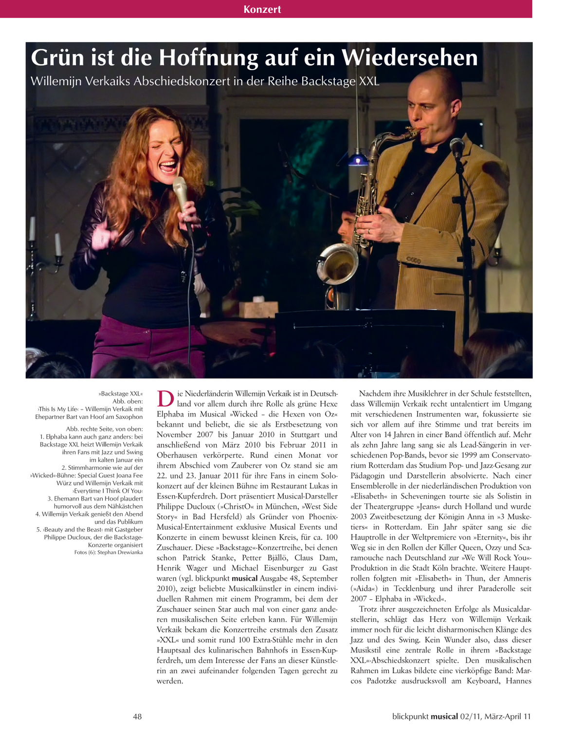 Blickpunkt Musical 02-2011 - Ausgabe 51