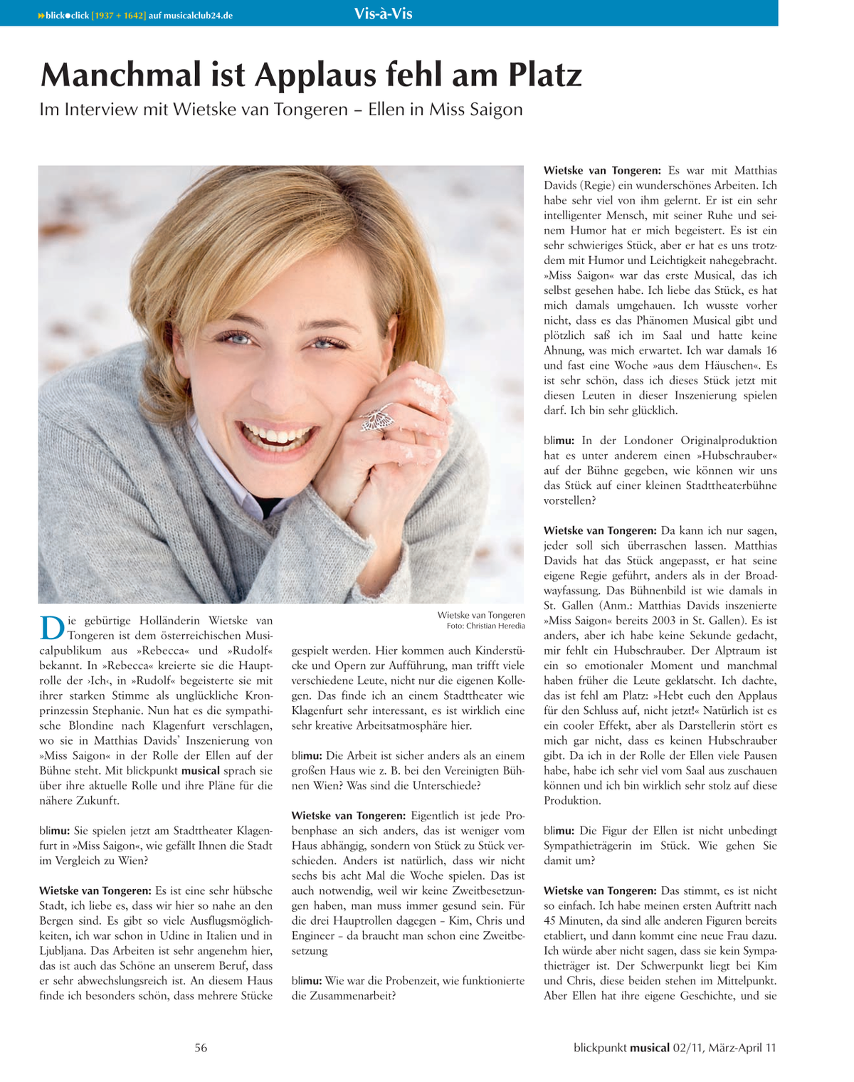 Blickpunkt Musical 02-2011 - Ausgabe 51