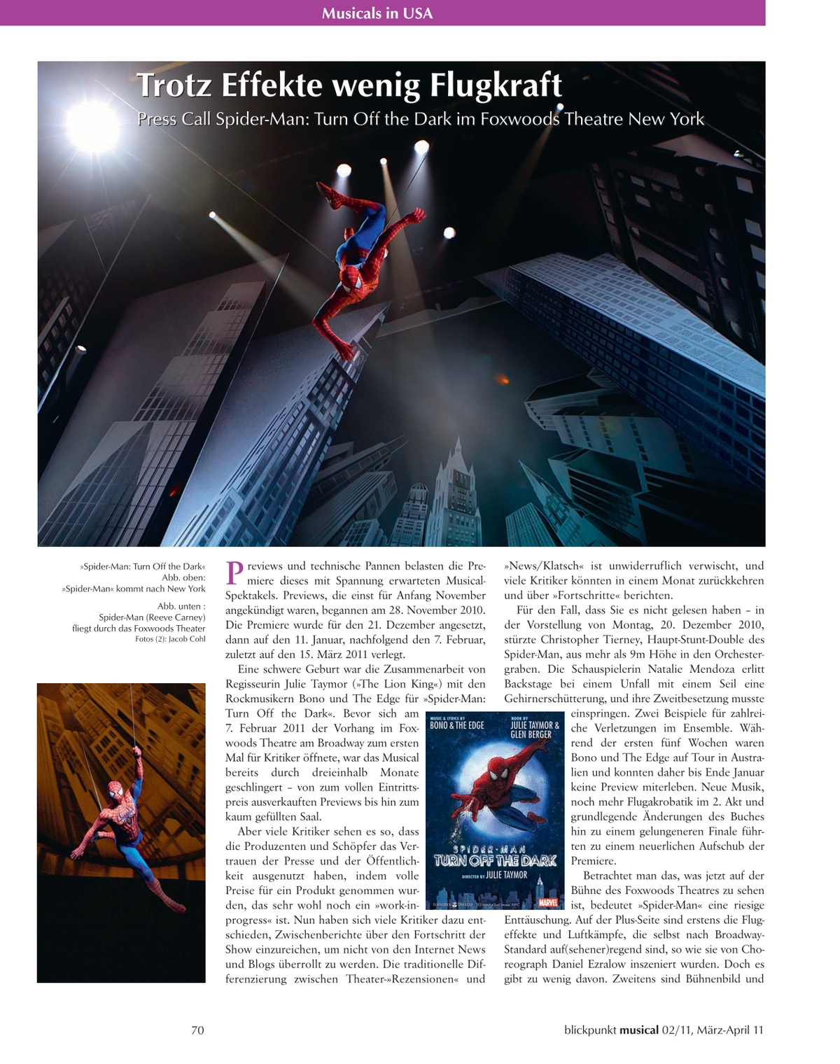 Blickpunkt Musical 02-2011 - Ausgabe 51