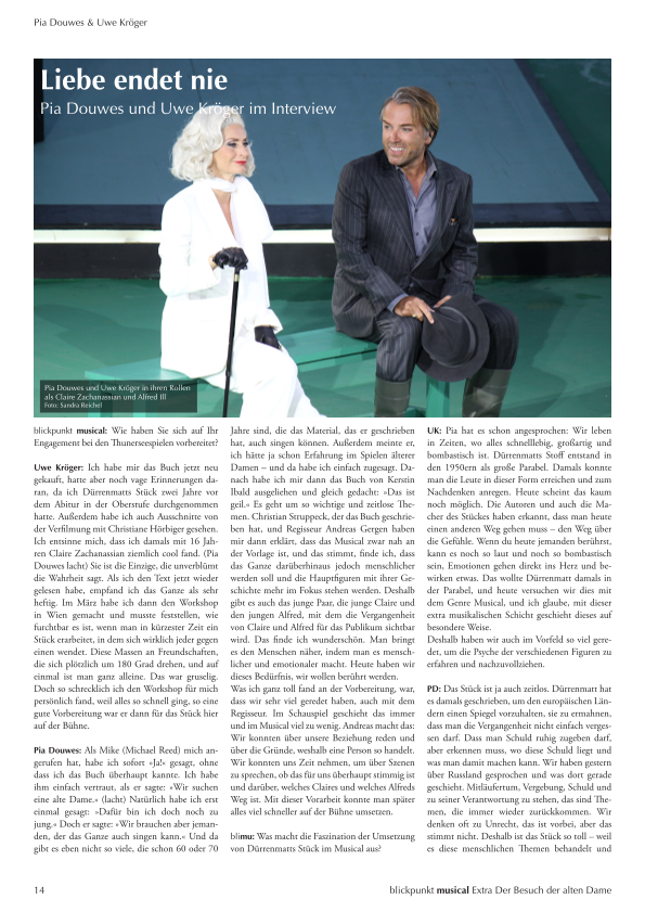 Extra DER BESUCH DER ALTEN DAME - Thun 2013 und Wien 2014
