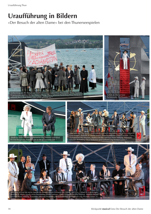 Extra DER BESUCH DER ALTEN DAME - Thun 2013 und Wien 2014