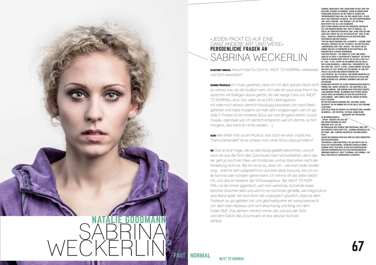 Sonderheft NEXT TO NORMAL
