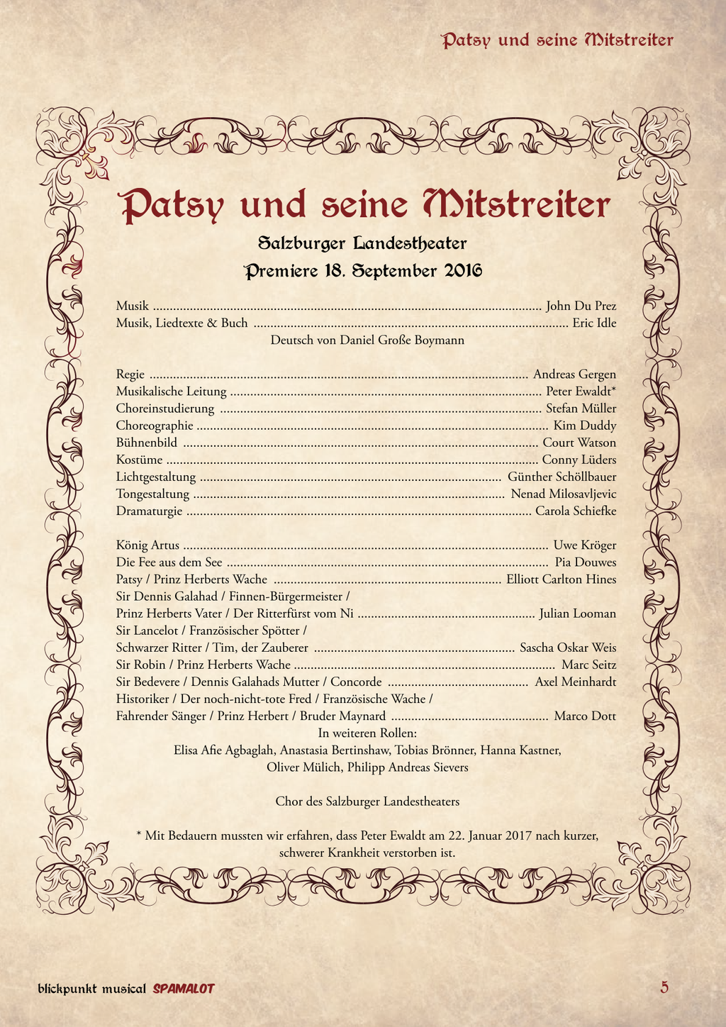 Sonderheft SPAMALOT in Salzburg [E-Book]