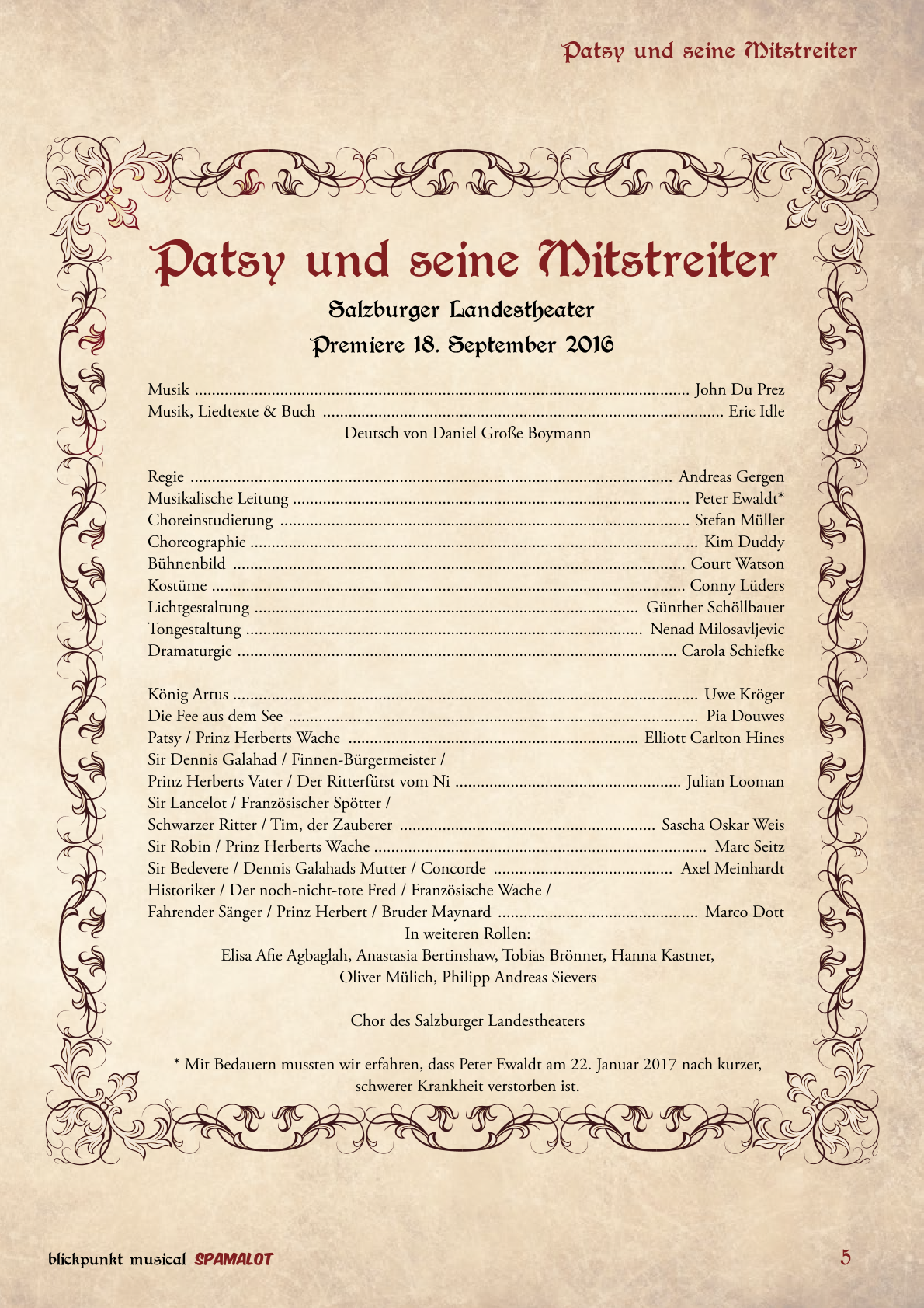 Sonderheft SPAMALOT in Salzburg [E-Book]